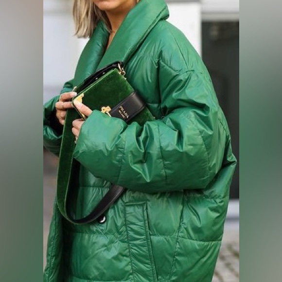 Baum und Pferdgarten Green Oversized Siri Coat, XS, Puffer - Picture 2 of 13